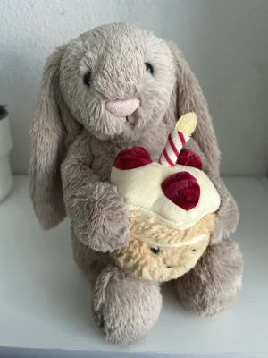 Bashful Beige Bunny 'Birthday' Jellycat | Jelly Journal