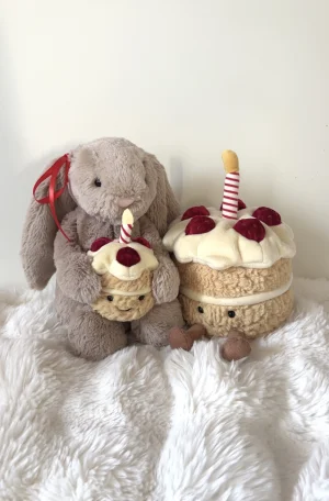 Bashful Beige Bunny 'Birthday' Jellycat | Jelly Journal