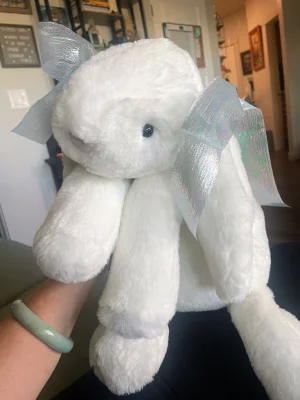 A photo of Smudge Rabbit Tiny - White Jellycat taken by JellytimeLaMay