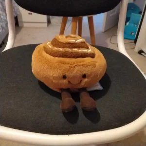 A photo of Amuseables Cinnamon Bun Jellycat taken by TheJellyCollector