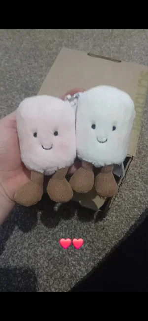 Amuseables Pink and White Marshmallows Jellycat photo