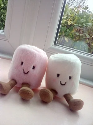 Amuseables Pink and White Marshmallows Jellycat photo