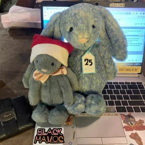 Bashful Luxe Bunny Azure - Medium Jellycat photo uploaded by Tiff