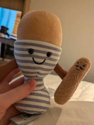 Amuseables Eggetha Egg & Lance Soldier Jellycat photo