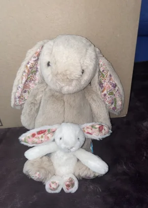 Blossom Cream Bunny 'Berry' Bag Charm Jellycat photo uploaded by PinkLotus2023