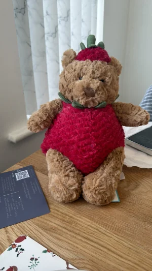 Bartholomew Bear Strawberry Jellycat photo
