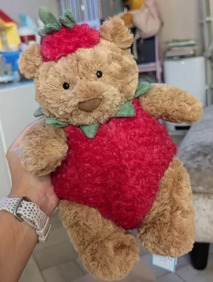 Bartholomew Bear Strawberry Jellycat photo