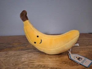 A photo of Fabulous Fruit Banana Jellycat taken by Sofie