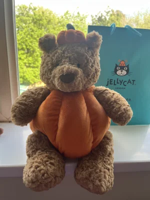 Bartholomew Bear Pumpkin Jellycat photo