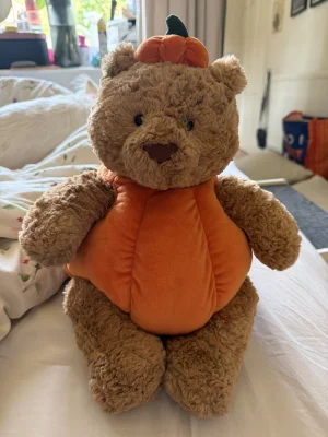 A photo of Bartholomew Bear Pumpkin Jellycat taken by Bsnwx
