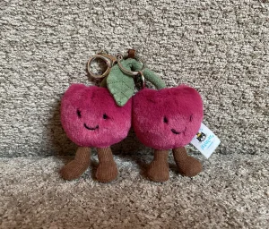 Amuseables Cherries Bag Charm Jellycat photo
