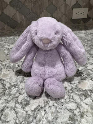 A photo of Bashful Lilac Bunny - Small Jellycat taken by SnowLeopard821