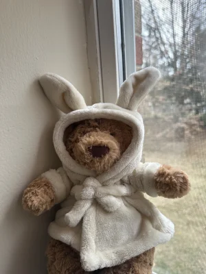 Bartholomew Bear Bathrobe Outfit Jellycat photo uploaded by brisjellyjournal