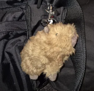 Clyde Capybara Bag Charm Jellycat photo