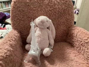 A photo of Bashful Pink Bunny - Medium Jellycat taken by Luxebunny10