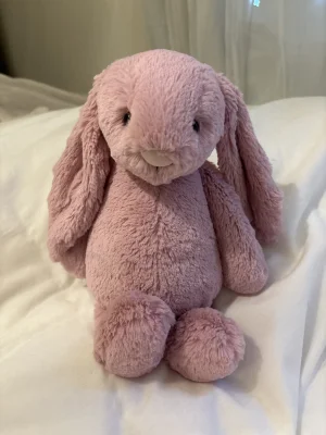 A photo of Personalised Bashful Tulip Bunny Medium Jellycat taken by saigesjellies