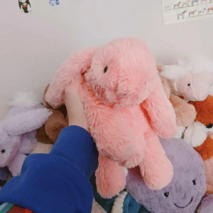 A photo of Smudge Apricot Rabbit Jellycat taken by MewMyx