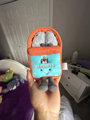 A photo of Amuseables Sardine Tin Jellycat taken by Jellynelly